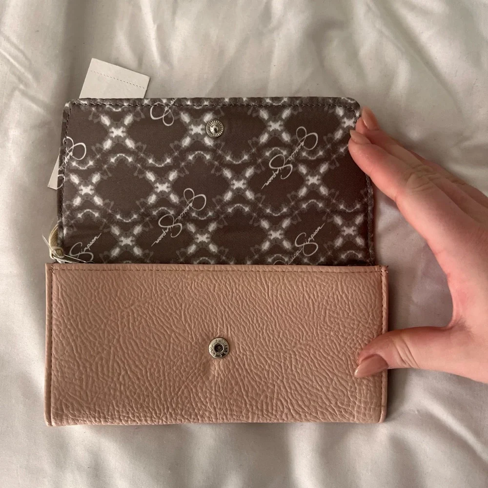 NWT Jessica Simpson Linea Wallet in blush fog - Picture 4 of 7
